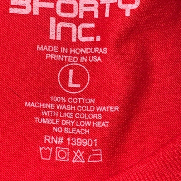 3Forty NWT mens size Large graphic t-shirt red - Picture 5 of 6